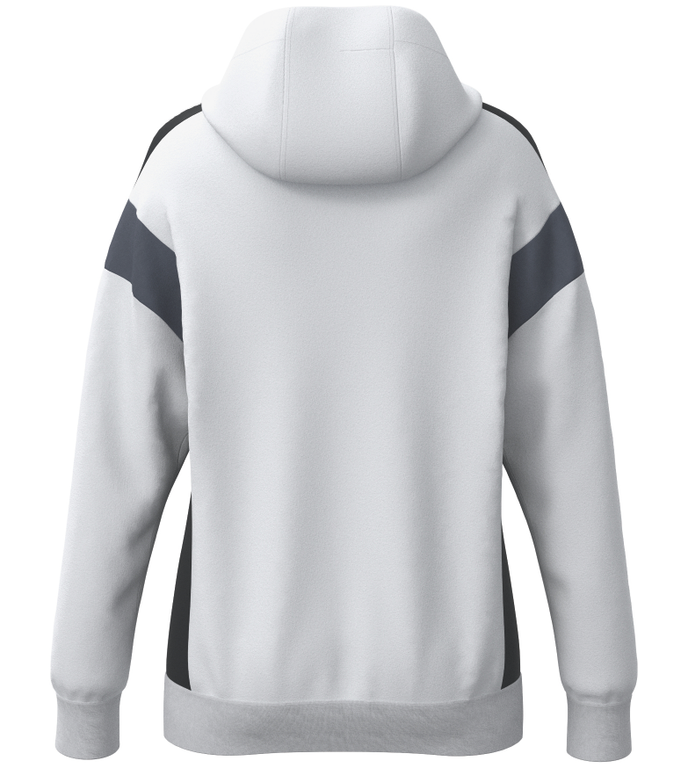 Teamline Celebrate 125 - Træningstrøje med lang lynlås og hætte - Hvid/sort