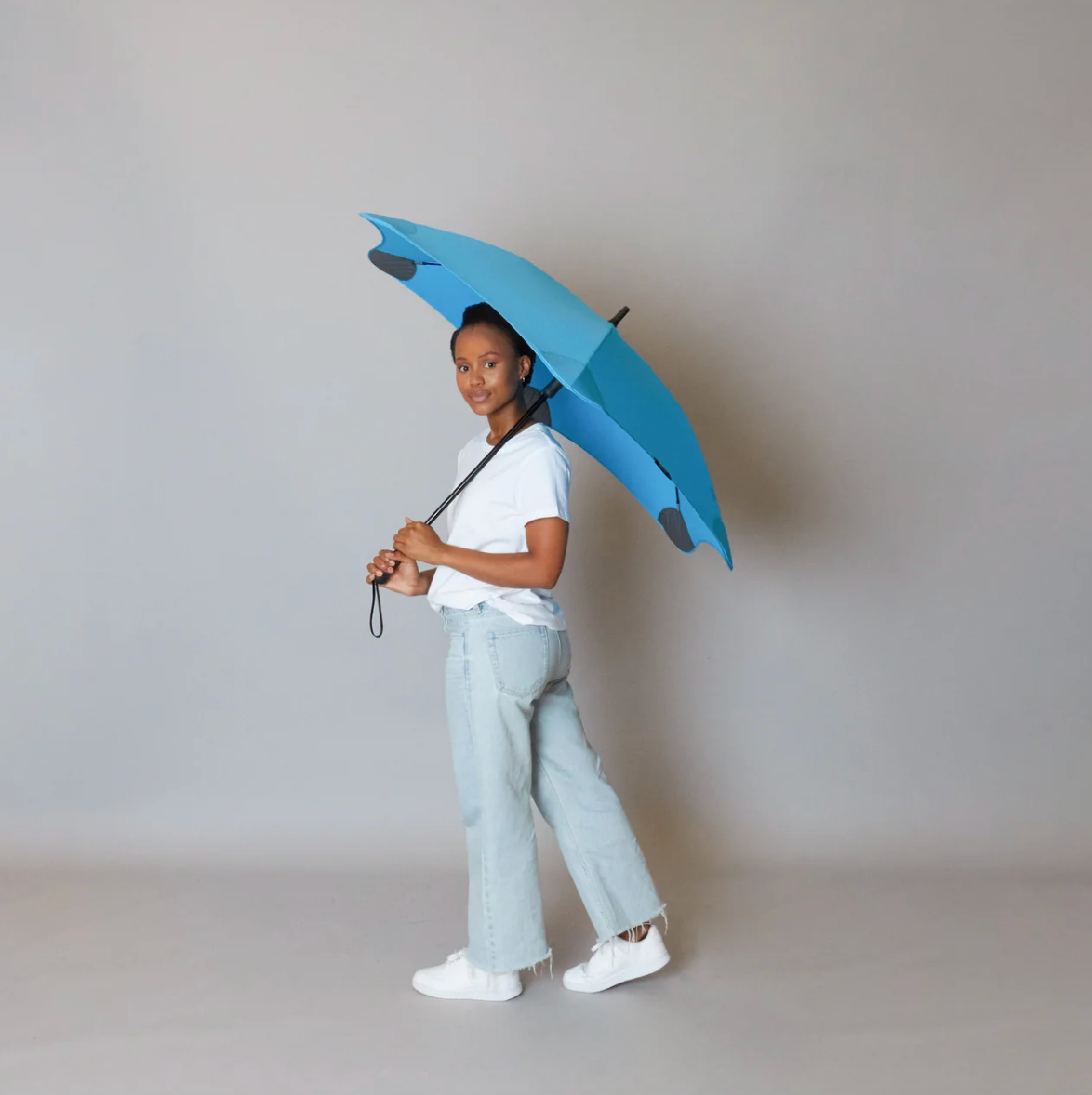 BLUNT Classic. Luksus paraply med 120 cm skærm - Blå
