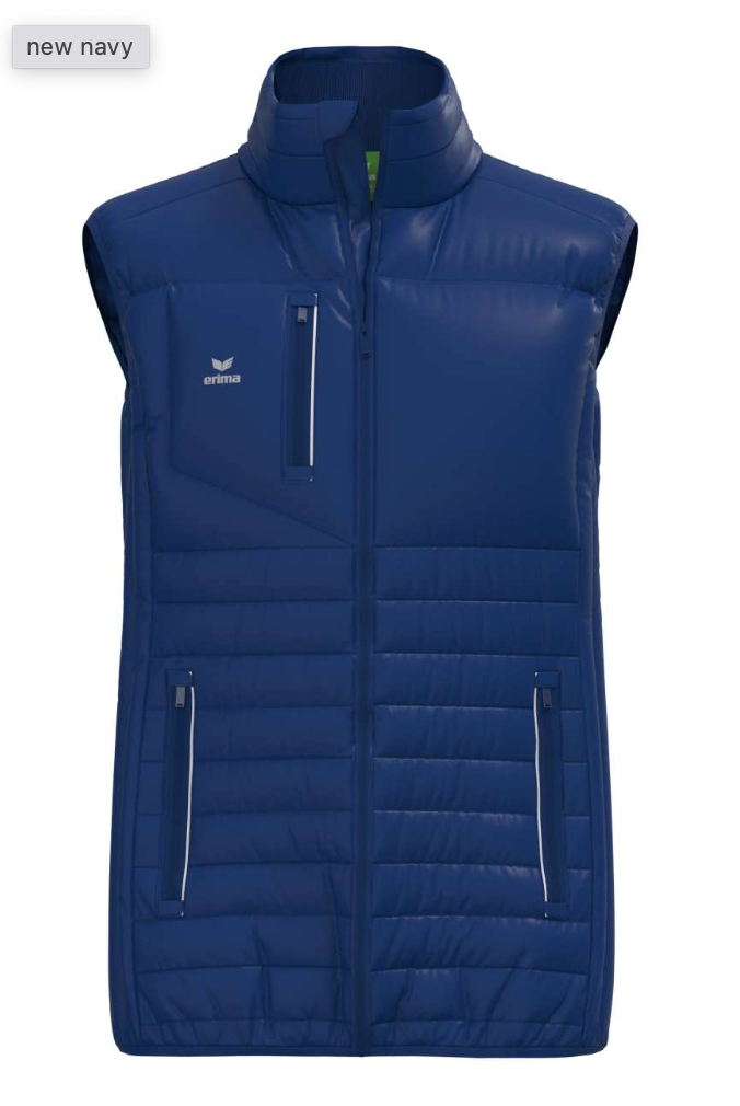 Outlet str. Medium - Erima PUFFER VEST – Sporty og komfortabel - Navy