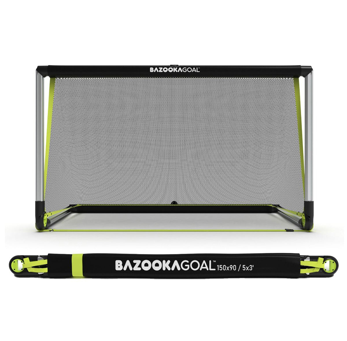 2 stk. BazookaGoal 2.0 ALU (150 x 90 cm) – Det Ultimative Foldbare Fodboldmål
