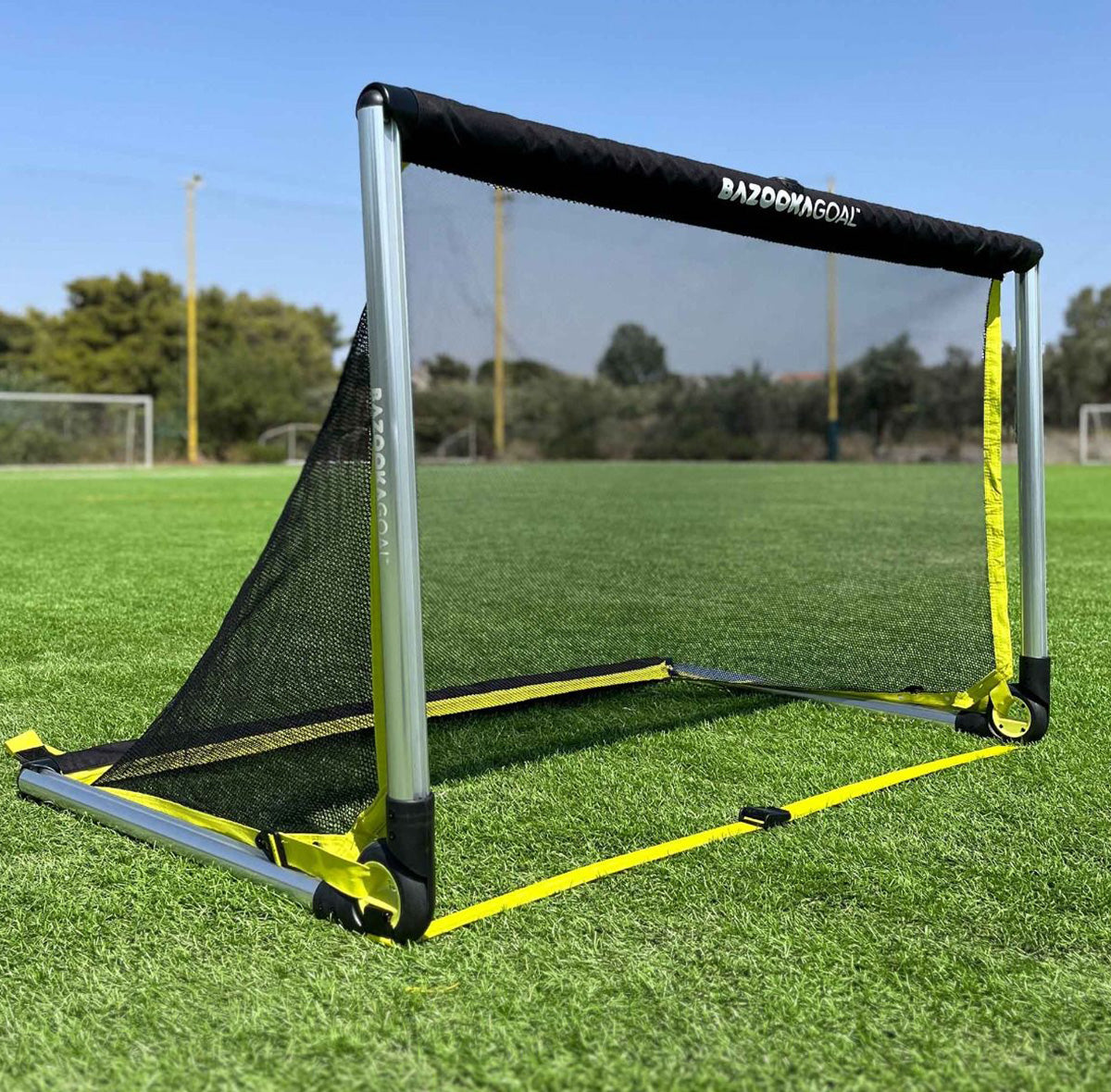 2 stk. BazookaGoal 2.0 ALU (150 x 90 cm) – Det Ultimative Foldbare Fodboldmål