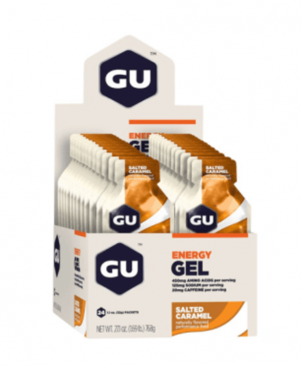 12 stk. GU Gel Saltet Caramel | Energi gel med koffein