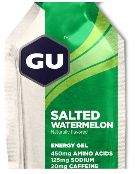 1 stk. GU Energy Gel Salted Watermelon. Energi geler med koffein