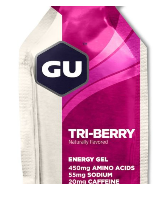 24 stk. GU Energy Energigel Tri-berry med koffein
