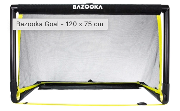 KLUBTILBUD! 12 stk. BazookaGoal Original 120 x75. Gratis fragt