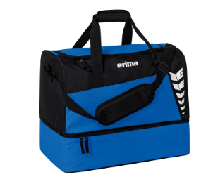 Erima sportstaske med bundrum - Kongeblå/sort