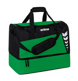 Erima sportstaske med bundrum - Grøn/sort