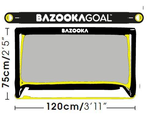 BazookaGoal Original 120 x 75 cm. 2 stk. inkl Gratis fragt