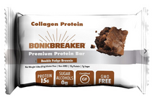 Indlæs billede til gallerivisning Bonk Breaker Collagen Protein Bar Double Fudge Brownie
