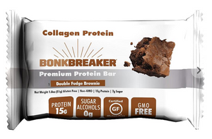 12 STK - Bonk Breaker Collagen Protein Bar Double Fudge Brownie