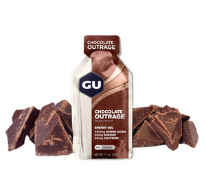 24 stk. GU Gel Chocolate Outrage | Energi gel med koffein