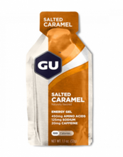 Indlæs billede til gallerivisning 24 stk. GU Gel Saltet Caramel | Energi gel med koffein
