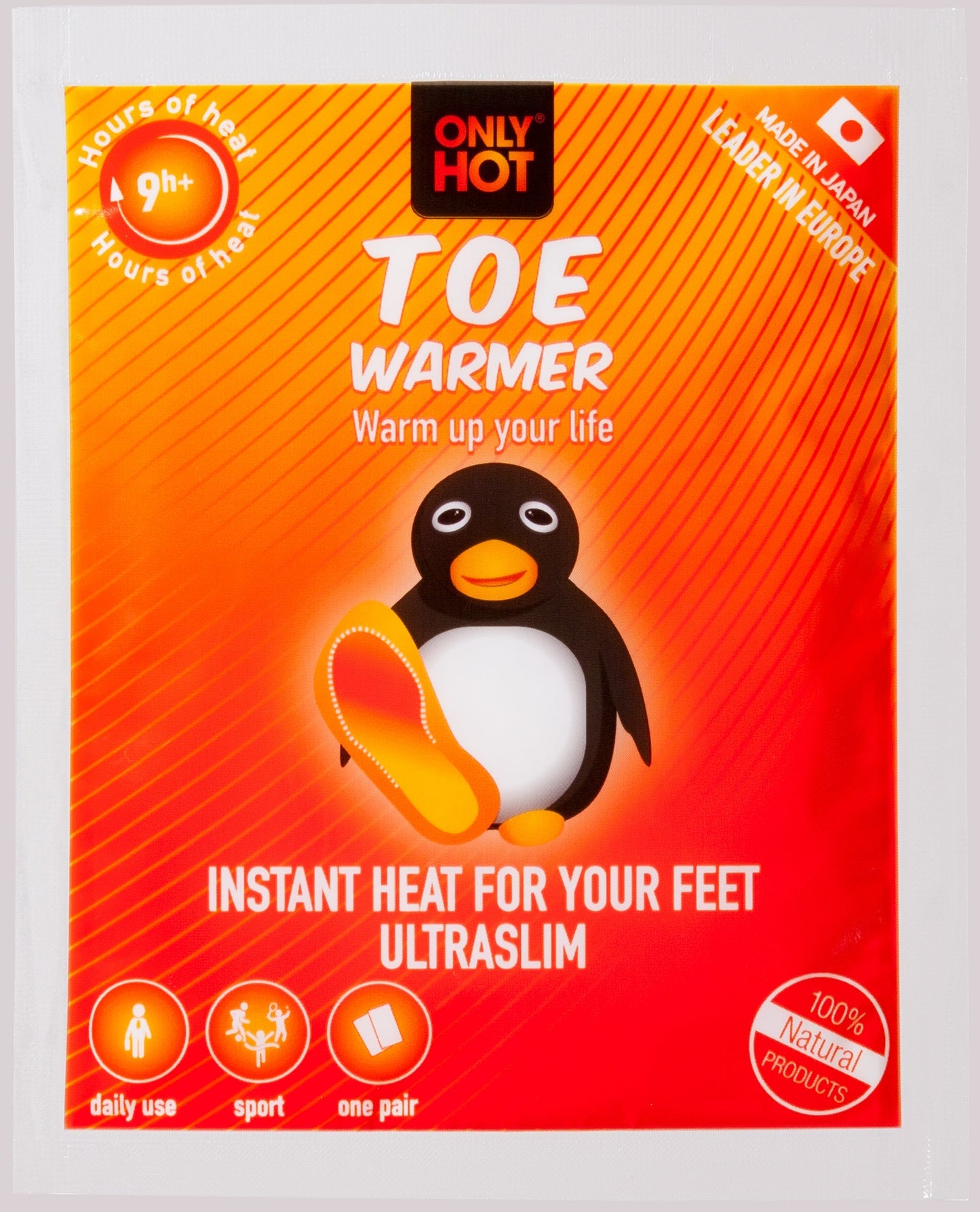 1 par Træt af at fryse om tæerne - ONLY HOT tåvarmere
